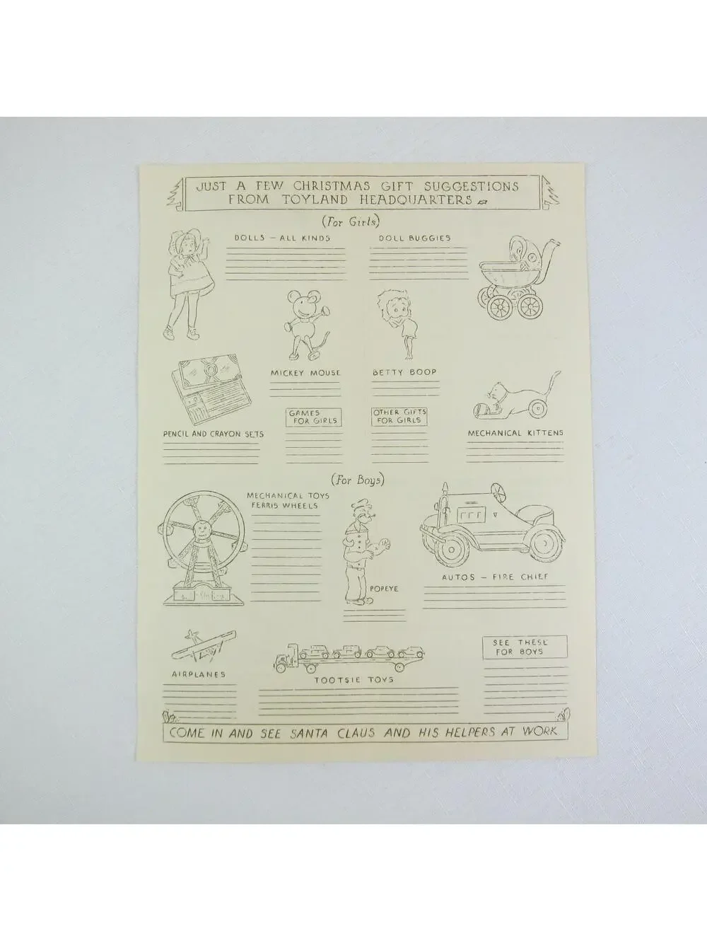 Goes Lithography Co. Chicago Holiday Advertising Sample Sail Ship Vintage 1930s